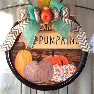 "Farm Fresh Pumpkins" door hanger or wall hanger sign